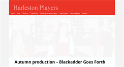 Desktop Screenshot of harlestonplayers.co.uk