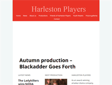Tablet Screenshot of harlestonplayers.co.uk